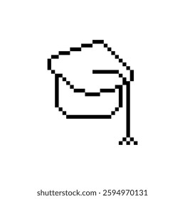 graduation cap design pixel art