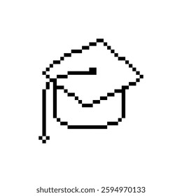 graduation cap design pixel art