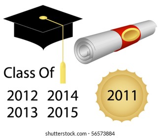 Graduation Cap and Diploma
