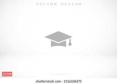Graduation cap and diploma black web vector icon.Graduation Vector concept illustration for design.Graduation Casual formal and professional vector icon illustration.