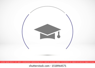 Graduation cap and diploma black web vector icon.Graduation Vector concept illustration for design.Graduation Casual formal and professional vector icon illustration.