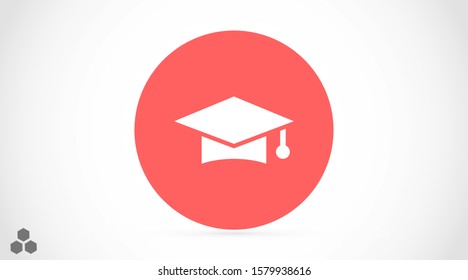 Graduation cap and diploma black web vector icon.Graduation Vector concept illustration for design.Graduation Casual formal and professional vector icon illustration.