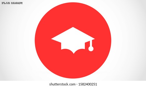 Graduation cap and diploma black web vector icon.Graduation Vector concept illustration for design.Graduation Casual formal and professional vector icon illustration.  