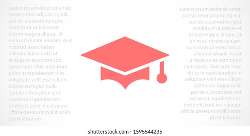 Graduation cap and diploma black web vector icon.Graduation Vector concept illustration for design.Graduation Casual formal and professional vector icon illustration.