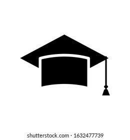 Graduation Cap Diploma Black Web Vector Stock Vector (Royalty Free ...