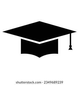  graduation cap and diploma vector