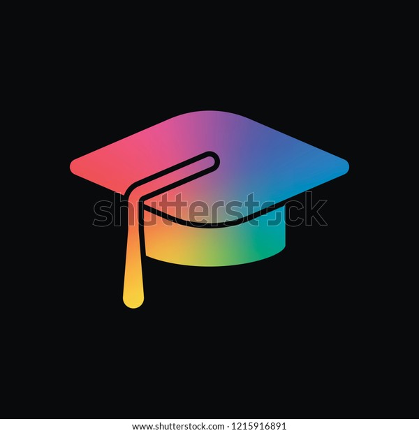 Vektor Stok Graduation Cap Education 
