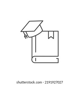 graduation cap - education icons  symbol vector elements for infographic web