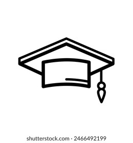 Graduation Cap, education - vector icon