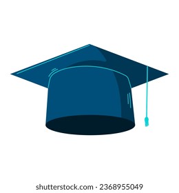 graduation cap education vector illustration