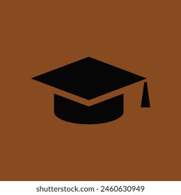 graduation cap eps vector art with bg