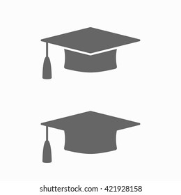 graduation cap vector outline