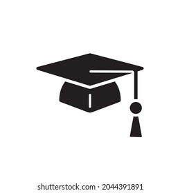 Graduation cap full vector icon