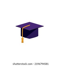 un tapón de graduación o una ilustración de vector de gown