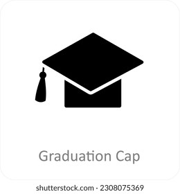 Graduation Cap and graduate icon concept