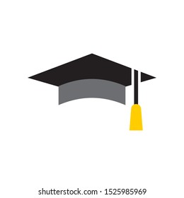 Graduation cap graphic design template vector isolated