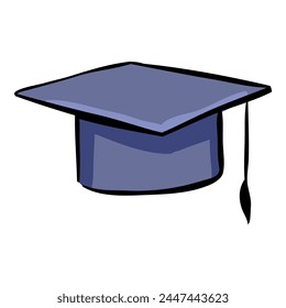 Graduation Cap - Hand Drawn Doodle Icon