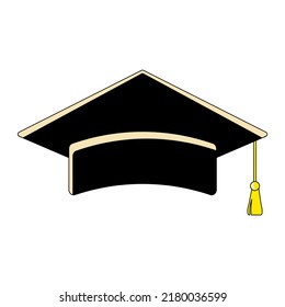 Graduation Cap Hat Decorative Element