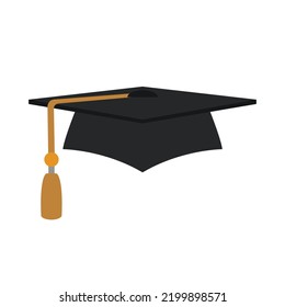 Graduation cap hat vector university student