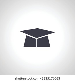 Graduation cap icon. Graduation cap icon.