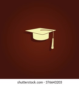 Graduation cap icon.