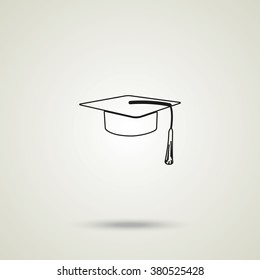 Graduation cap icon.