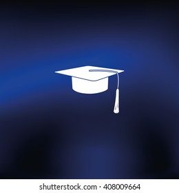 Graduation cap icon.