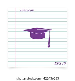 Graduation cap icon.