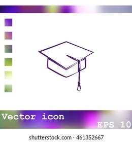 Graduation cap icon