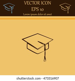 Graduation cap icon