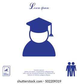 Graduation cap icon