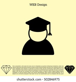 Graduation cap icon