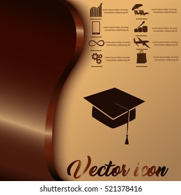 Graduation cap icon