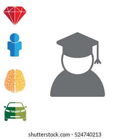 Graduation cap icon