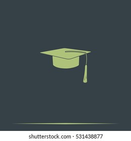 Graduation cap icon.