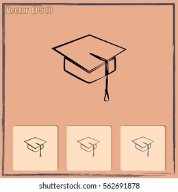 Graduation cap icon