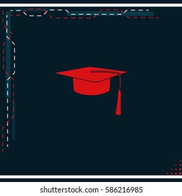 Graduation cap icon.