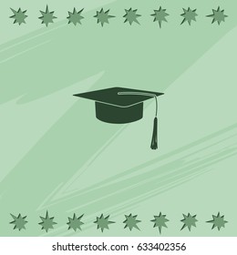 Graduation cap icon.