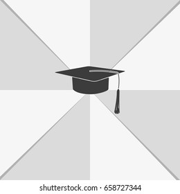 Graduation cap icon.
