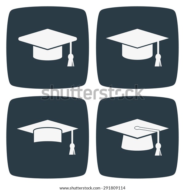 Graduation Cap Icon Stock Vector (Royalty Free) 291809114