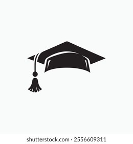 Graduation cap icon. Academic cap linear and full pictogram. line and glyph version, student hat outline and filled vector sign. Education symbol, logo