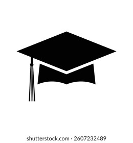 Graduation Cap Icon  – Academic Success, Education Achievement, University Hat Vector
