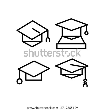 graduation cap icon, to be worn at graduation