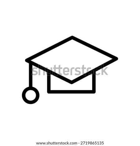 graduation cap icon, to be worn at graduation