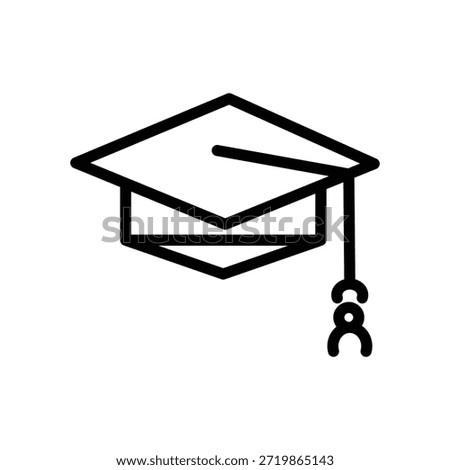 graduation cap icon, to be worn at graduation