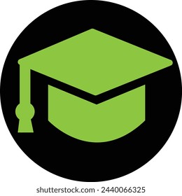 The Graduation Cap Icon Design 