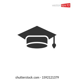 Graduation Cap Icon Design Vector