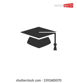 Graduation Cap Icon Design Vector