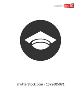 Graduation Cap Icon Design Vector