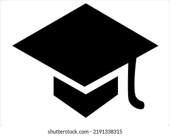 graduation cap icon design vector
